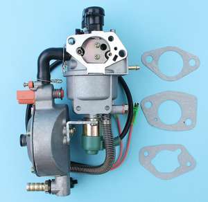 Kit de conversión de carburador de combustible Dual Auto Choke para Honda GX390 13HP 188F 4.5KW-8KW generador LPG CNG gasolina Carb - Product Image 5