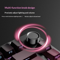 Clavier filaire compact Dream Z75PRO avec rétroéclairage RVB, connectivité USB/Type-C, silencieux, trois modes pour le jeu eSport