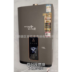 Calentador de Agua a Gas de 16L con Control Táctil de Temperatura Constante y Ventilación Forzada - Product Image 3