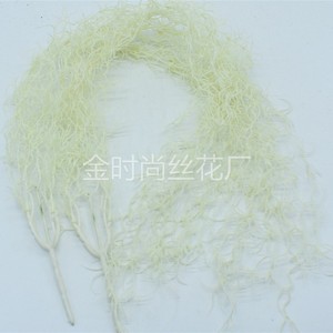 Plante artificielle murale Lai Cai Lai Dragon Beard Grass Vine 30cm-100cm verte et blanche pour décoration de mariage, extérieur et balcon - Product Image 3