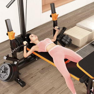 Quả tạ băng ghế dự bị Báo Chí khung tập thể dục nhà Barbell đặt cao kéo xuống đa chức năng trọng lượng thiết bị tập thể dục Squat giá - Product Image 4