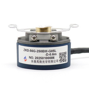 ชางชุน ยูเฮง ออปติกส์ตัวเข้ารหัสแบบหมุนแบบเพิ่มค่าได้ ZKD-56G-250BM-G05L-D-0.6m สายเคเบิล - Product Image 4