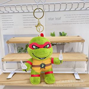 Figurine de tortue en peluche de 4 pouces, style dessin animé, transfrontalière, porte-clés pendentif, en Polyester et Coton PP, pour Claw - Product Image 4