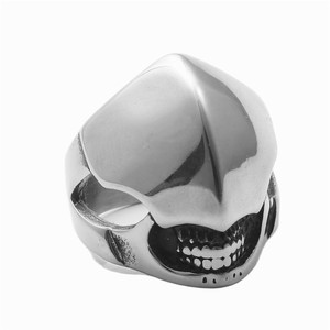 Mask <b>Ring</b> Men's Retro Silver Stainless Steel Skull Design Everyday Wear Jewelry - Product Image 5