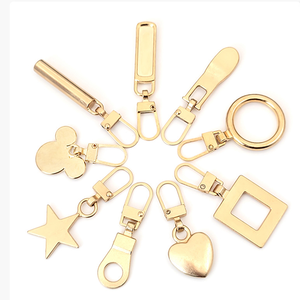 Tirant de <span class=keywords><strong>fermeture</strong></span> éclair en métal personnalisé avec logo, design pour sac à main en alliage # 5 curseurs de <span class=keywords><strong>fermeture</strong></span> éclair en nylon pour sac - Product Image 6