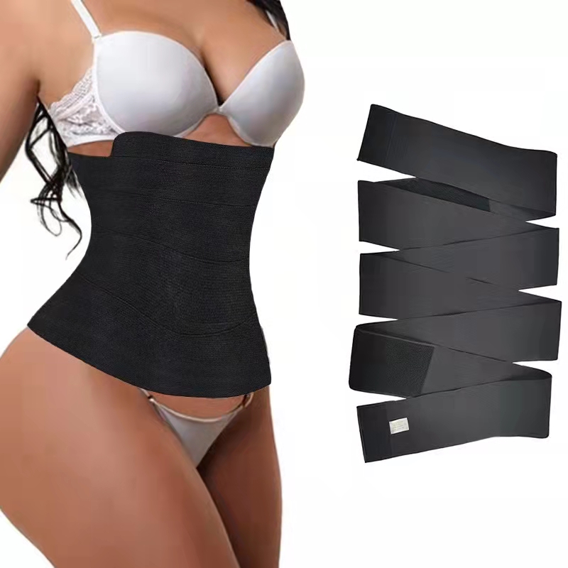 High Compression Elastic Tummy Wrap Shaper Custom Waist Trainer Trimmer Slim Belt For Women Waist Slimming Waist Belt