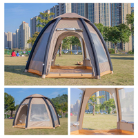 Tente de camping gonflable OEM/ODM, imperméable, protection UV, pliable, grande tente gonflable familiale pour les sorties et les séjours en plein air