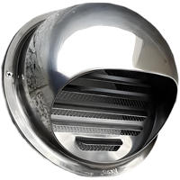 Capuchon de pluie en acier inoxydable de haute qualité couvercle de Ventilation murale extérieure pour conduits de cuisine 304 grille d'aération externe ronde