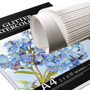 Tampon d'aquarelle 9x12 pouces (300 lb/g), 32 feuilles <span class=keywords><strong>de</strong></span> livre lié à la colle supérieure pour artiste <span class=keywords><strong>Pro</strong></span> et Amateurs | Peinture et <span class=keywords><strong>dessin</strong></span>, humide, Mi - Product Image 4