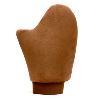 Gant applicateur double face noir/marron pour autobronzant, applicateur de lotion sans soleil, gants de bronzage