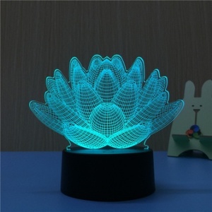 Lampu LED kustom untuk anak-anak, lampu malam Dekorasi Rumah anak-anak Natal, lampu meja akrilik Anime ilusi 3D kreatif foto kustom LED baru - Product Image 5