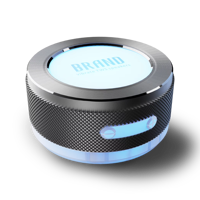 Haut-parleur à conduction osseuse compact et portable en aluminium V5.1 avec lumières RGB dynamiques, support de microphone sans fil - pour une utilisation en extérieur et en intérieur