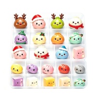 Calendrier de l'Avent Boîte Mystère de Noël – Jouet Interactif Anti-Stress en Caoutchouc Thermoplastique pour la Communication Parent-Enfant – Coffret Cadeau 24 pièces