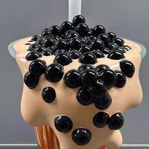 <span class=keywords><strong>Buuble</strong></span> tasse à thé résine Statue Sculpture fibre de verre lait tasse à thé modèle pour Dessert boutique décor - Product Image 6