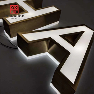 Canal personalizado carta de acrílico 3d pantalla led signo junta retroiluminada más brillante signo carta - Product Image 1