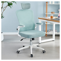Chaise de bureau pivotante de direction n° 1 des ventes, réglable, entièrement en tissu maillé, avec appui-tête massant, chaise de bureau bon marché en plastique et fer pour l'école