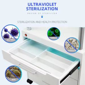 D Wholesale Salon Shop Equipment Carts Manicure Chair Beauty Salon <b>Trolley</b> Cart With <b>Folding</b> Lamp Salon Furniture Modern - Product Image 6