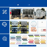 Remorque de toilettes mobiles sur mesure à 2 postes, de qualité supérieure, pour événements extérieurs