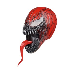 Máscara de venom para cosplay de Los Vengadores, cosplay de spiderman, venom rojo completo, látex, personaje de película, tocado, novedad - Product Image 3