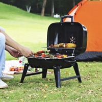 Barbecue portable en métal pour le camping, petit barbecue pliable pour la cuisson de la viande en extérieur