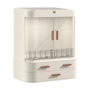Caja Organizadora de Cosméticos C255 al por Mayor con Espejo, Cajón de Maquillaje de Escritorio, Organizador de Gran Capacidad para Esmaltes de Uñas y Joyas - Product Image 1