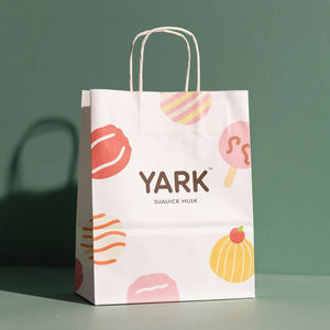 Custom Logo Luxury <b>Gift</b> Carry Paper <b>Bags</b> Cardboard Paper Shopping <b>Bag</b> With Ribbon Handle - Product Image 5