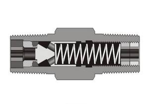 FD-LOK उच्च दबाव 316 स्टेनलेस स्टील मैनुअल एक तरफा चेक वाल्व सुई संरचना उच्च तापमान 6000 psi कार्य दबाव - Product Image 3