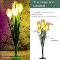 Lampe solaire LED extérieure en fibre optique, étanche IP65, DC 12V, en PVC, pour décoration de jardin, télécommande, angle de faisceau 360°, CRI élevé
