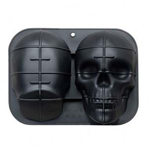 FL- AA041 2021 Grand moule à cake pops en silicone en forme de crâne, facile à nettoyer, pour fête d'anniversaire - Product Image 2