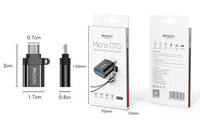 GS07 YESIDO Mini Adaptador OTG con Lector de Tarjetas Micro para Teléfono Móvil