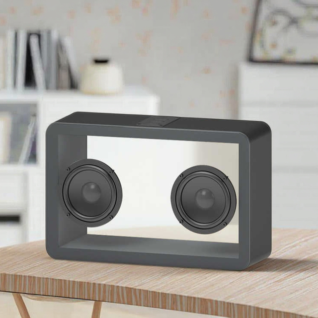 Factory Directly Supply M9 Rgb Lighting Transparent Wireless  Speaker With Tf Card Playback Mini Size Speakers Gifts