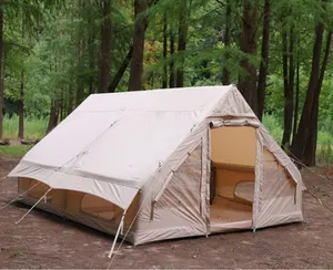 Outdoor camping dobrável portátil impermeável e quente piquenique inflável tenda