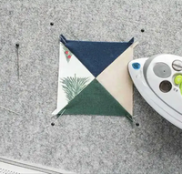 Tapis de repassage 100 % pure laine de Nouvelle-Zélande, emballé sous sac plastique, pour la couture, le matelassage, la broderie, le blocage et les loisirs créatifs