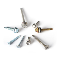 China Stainless Steel Metric Fastener Roofing Screws Hex Washer Head Self Tapping Self Drilling Tek Screws