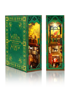 Magnifique puzzle 3D en bois vintage pour salle d'étude, jouet DIY avec fonction lumineuse pour la décoration de la maison - Product Image 1