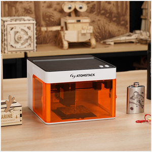 Atomstack P1 5W Diode 1.2W IR <span class=keywords><strong>Laser</strong></span> <span class=keywords><strong>Engraver</strong></span> <span class=keywords><strong>Cutter</strong></span> kim loại an toàn giáo dục Máy tính để bàn mini xách tay kép máy khắc <span class=keywords><strong>laser</strong></span> - Product Image 1
