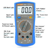 Multimeter Digital TS890D Ncv 1999 Hitungan Otomatis Mulai Ac/Dc Tegangan Meter Senter Lampu Belakang Universal Multitester
