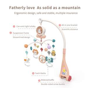Móvil <span class=keywords><strong>de</strong></span> bebé para <span class=keywords><strong>cuna</strong></span> colgante animales giratorios sonajeros 16 canciones y función <span class=keywords><strong>de</strong></span> sincronización juguetes <span class=keywords><strong>de</strong></span> <span class=keywords><strong>cuna</strong></span> <span class=keywords><strong>de</strong></span> bebé <span class=keywords><strong>de</strong></span> dibujos animados - Product Image 2