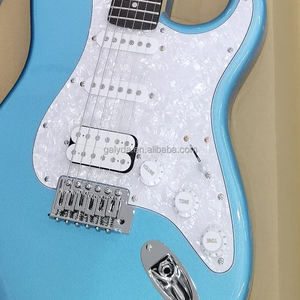 Guitarra eléctrica personalizada de fábrica GALYD con mástil de arce y cuerpo de abeto, equipada con pastillas Alnico OEM ODM - Product Image 3