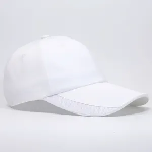 الجملة مخصص البوليستر الأبيض جولف الرياضة قبعات البيسبول للرجال النساء OEM الإعلان القبعات مع طباعة شعار التطريز