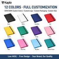 Álbum para Tarjetas Coleccionables Kaplo de 4 Bolsillos y 160 Tarjetas, con Carga Lateral, Correa Elástica y Cubierta Mate, para Tarjetas TCG y Deportivas