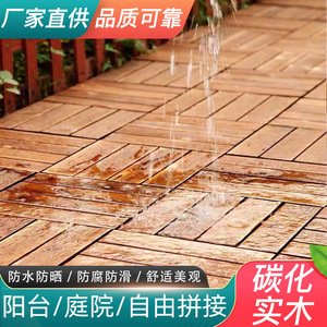 Suelos de madera carbonizada anticorrosión para terrazas exteriores, soláriums, balcones, patios autoinstalados y con sistema de enclavamiento. - Product Image 2
