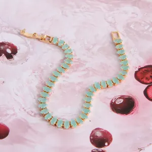 Nouveau design de chaîne de verre breloques perles colorées bracelet en vrac simple bijoux de mode bracelet pour femmes