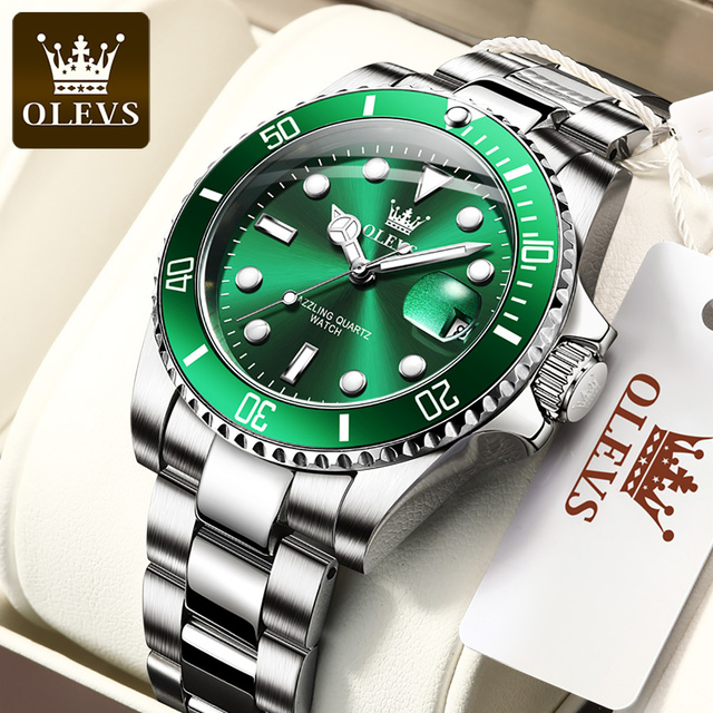 Hot Selling OLEVS 5885 Quartz Watch With Luminous Waterproof Wristwatch for Men Power Reserve Smart Quartz Watch