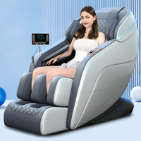 Fauteuil de massage intelligent à gravité zéro avec rail SL et airbags, détection de la fréquence cardiaque, design original 2025