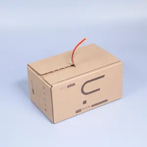 Caixa de papel personalizada dobrável para mailer, caixa de envio fácil de raspar, zíper, auto-adesiva, caixas de papel