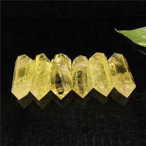 คริสตัลจี้หินธรรมชาติสำหรับทำสมาธิ ขนาด 4-5 ซม. คริสตัลซิทรินปลายแหลมสองด้าน ขายส่ง - Product Image 3