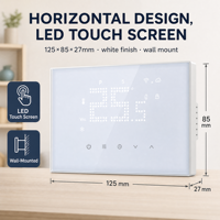Thermostat intelligent Hysen HY132AC pour ventilo-convecteur, contrôleur de température ambiante programmable Wi-Fi Tuya pour système de climatisation centralisée