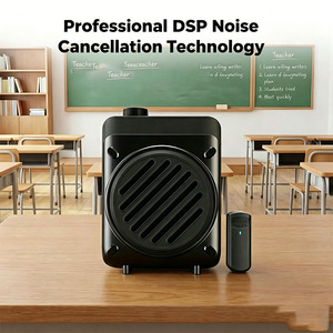 Amplificateur sans fil <span class=keywords><strong>K100</strong></span> avec microphone, haut-parleur, système de sonorisation portable pour l'enseignement en classe, les discours à l'église, lecture de musique sur carte TF - Product Image 3