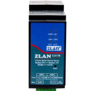 2 порта Rj45 последовательный сервер промышленный шлюз RS485 направляющий преобразователь <span class=keywords><strong>IoT</strong></span> 485 в Ethernet ZLAN5207M - Product Image 4